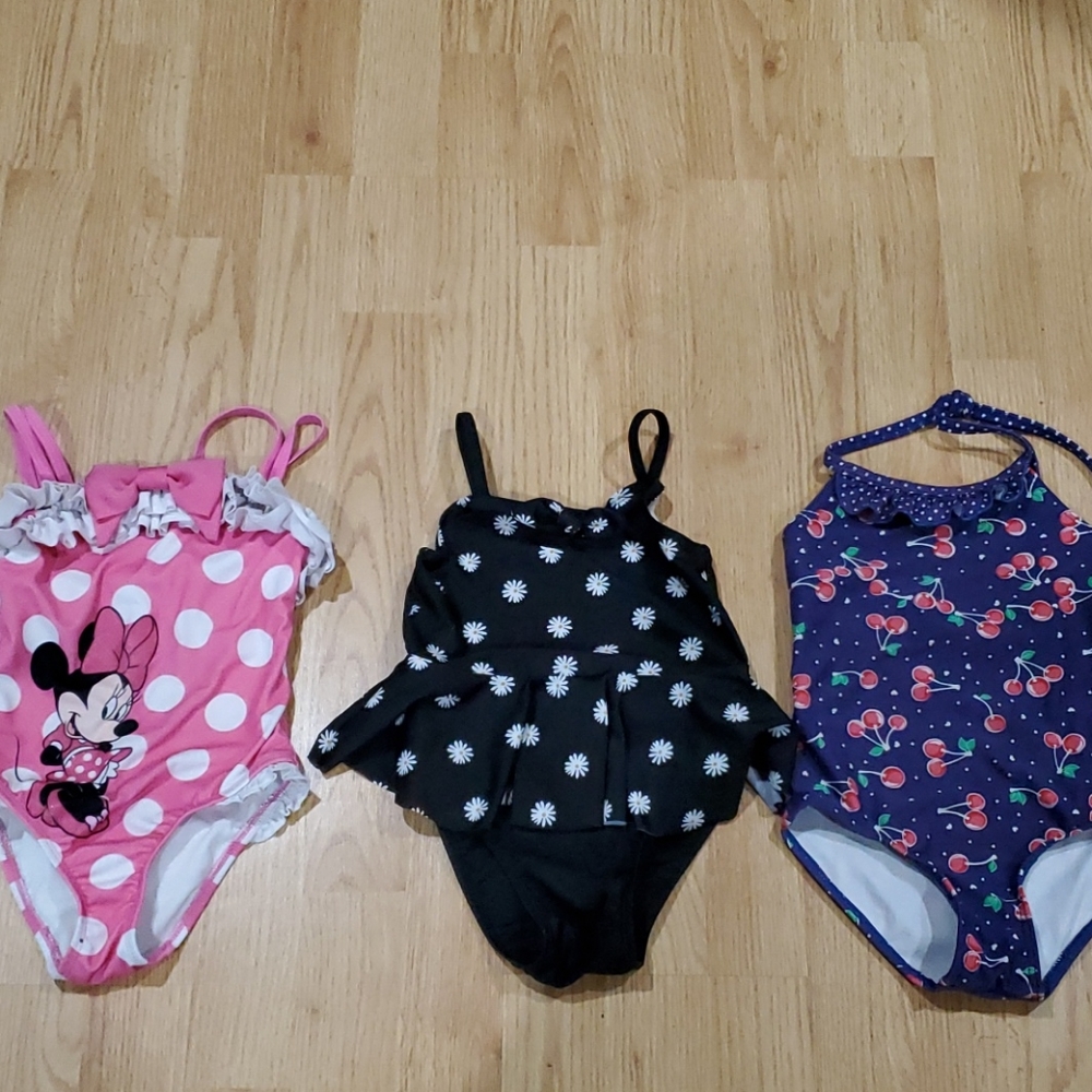 3 swimsuits size 4t